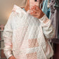 dahlia pastel quilted hoodie