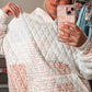 dahlia pastel quilted hoodie