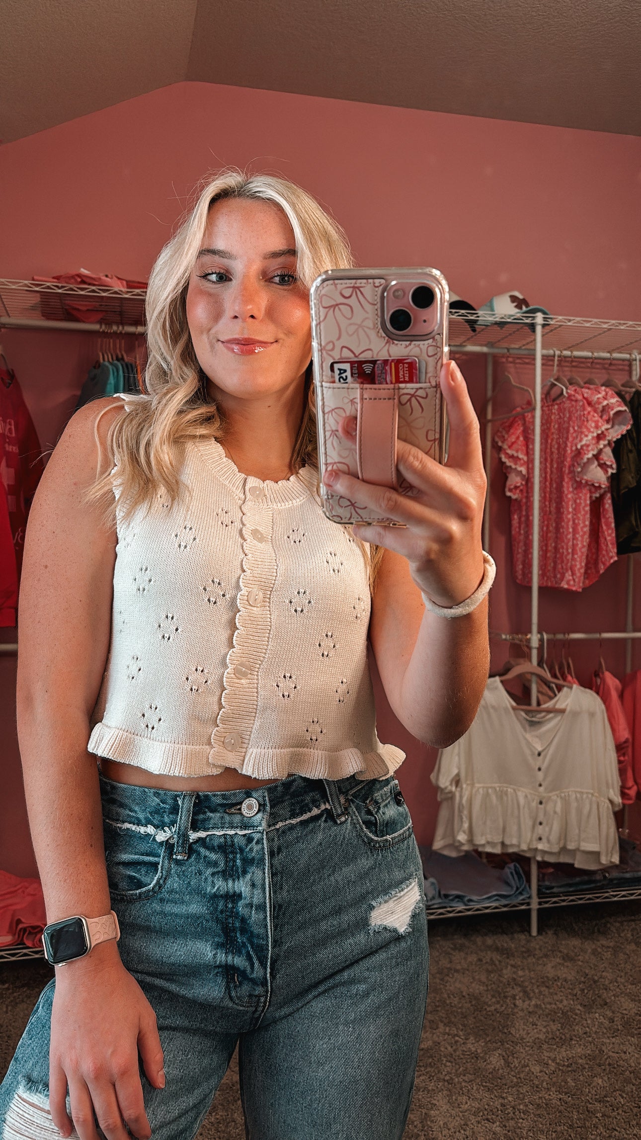 Claire ruffle blouse