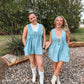 Jasmine light wash romper