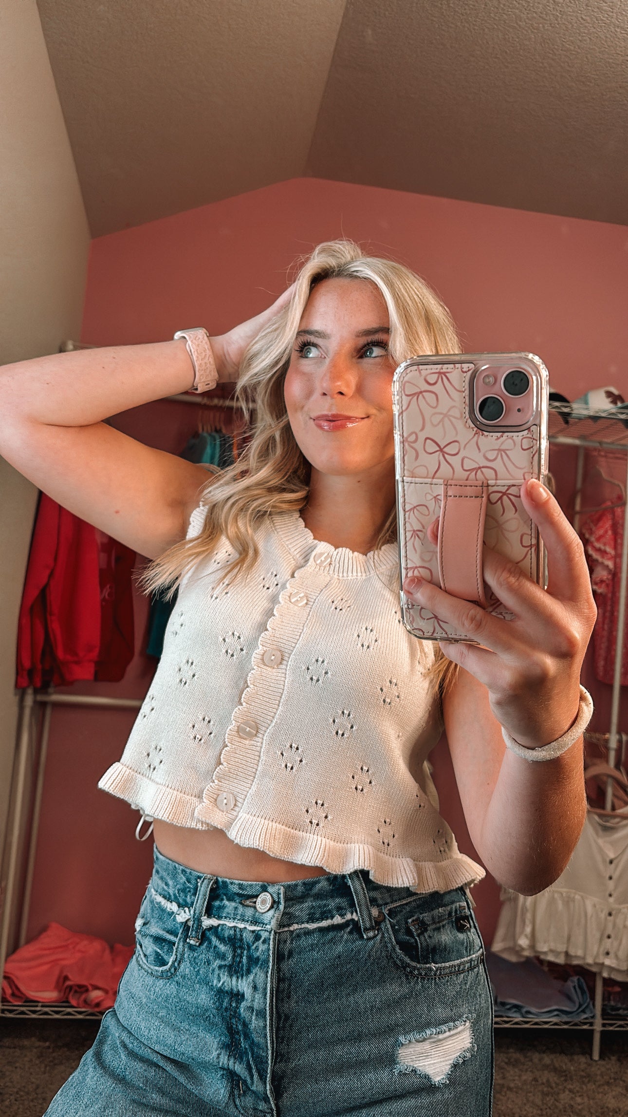 Claire ruffle blouse