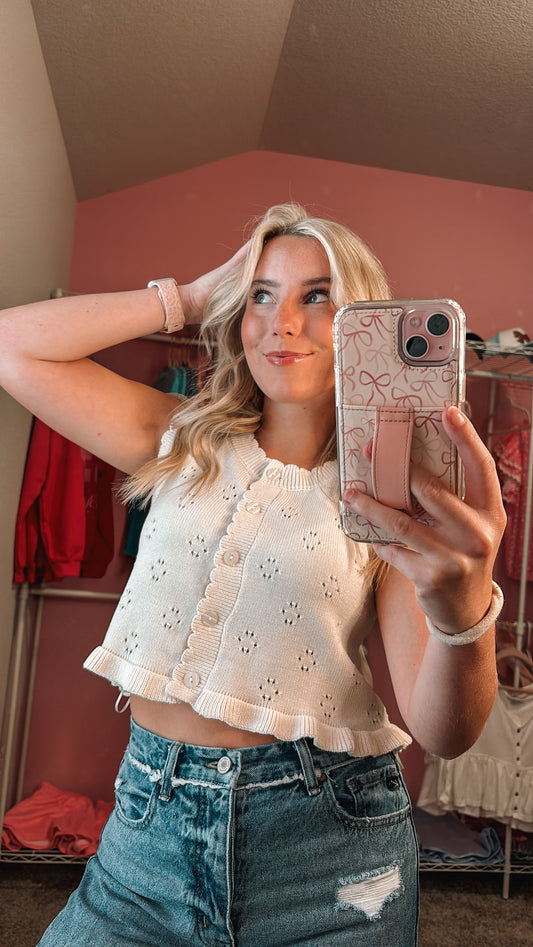 Claire ruffle blouse